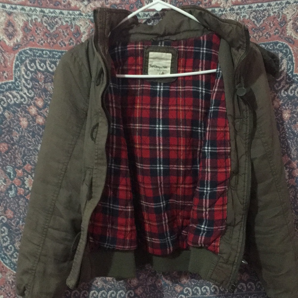 Army green coat